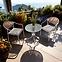 Gartenmöbel-Set Bistro Weiß/Beige,2