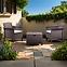 Gartengarnitur Venezia Terrace Taupe,2