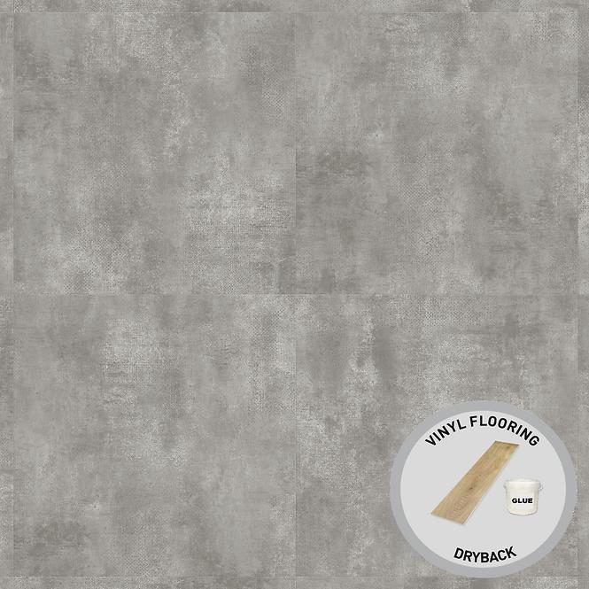 Geklebte Vinylböden Beton Grey 2mm/0,4mm DryBack