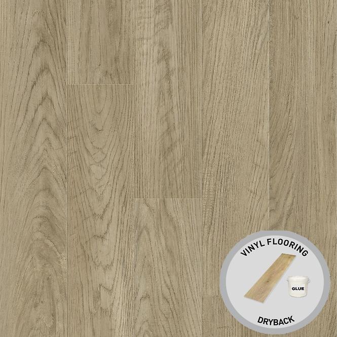 Geklebte Vinylböden Eiche Modern Beige 2mm/0,4mm DryBack