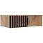 Schrankaufsatz Sorento 100 craft/schwarz+lamel craft gold