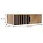 Schrankaufsatz Sorento 100 craft/schwarz+lamel craft gold,2