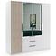 Schrank Sorento 200 weiß+lamel craft gold