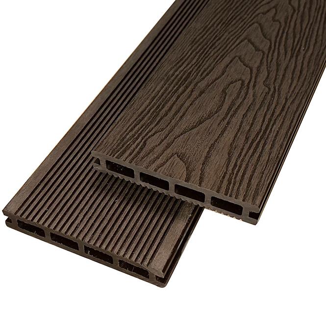 24CL TERASOVÁ DESKA MERCADO PREMIUM HNĚDÝ 2200X140X20MM
