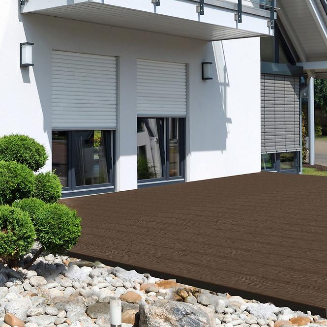 24CL TERASOVÁ DESKA MERCADO PREMIUM HNĚDÝ 2200X140X20MM