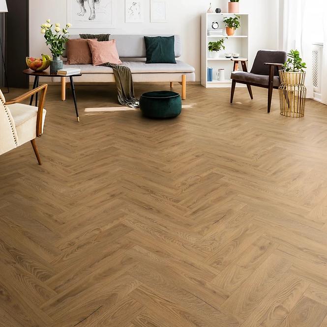 Laminatboden Eiche Hrast Inca Carpenter 8mm AC5 Herringbone K476