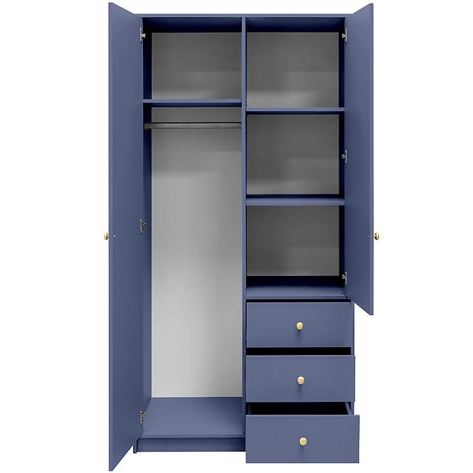 Schrank Siena 2 D2 gedämpftes blau / spiegel