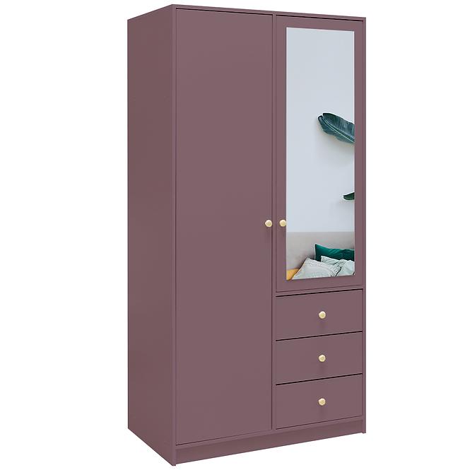 Schrank Siena 2 D2 pflaume / spiegel