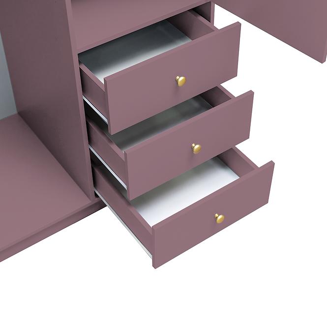 Schrank Siena 2 D2 pflaume / spiegel