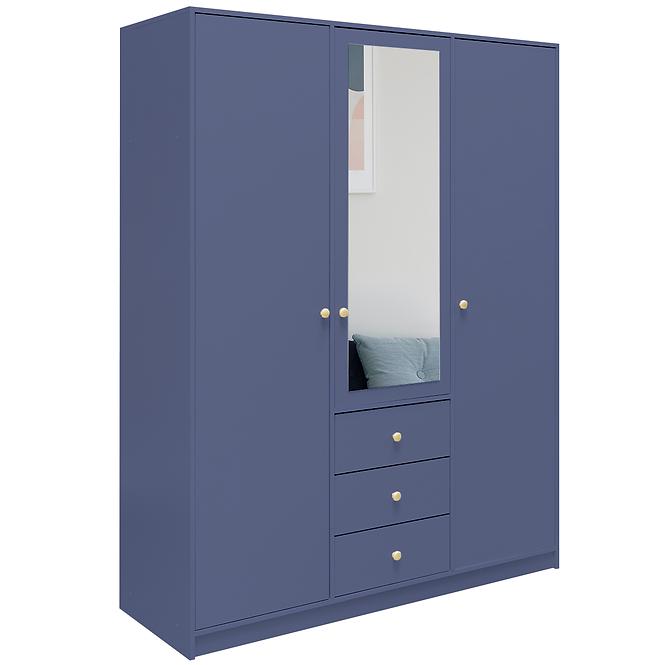 Schrank Siena 2 D3 gedämpftes blau / spiegel