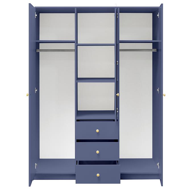 Schrank Siena 2 D3 gedämpftes blau / spiegel