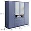 Schrank Siena 2 D4 gedämpftes blau / spiegel,2