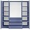 Schrank Siena 2 D4 gedämpftes blau / spiegel,3
