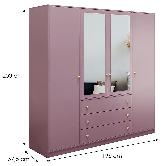 Schrank Siena 2 D4 pflaume / spiegel