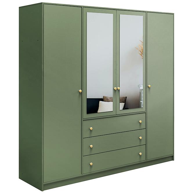 Schrank Siena 2 D4 flaschengrün / spiegel