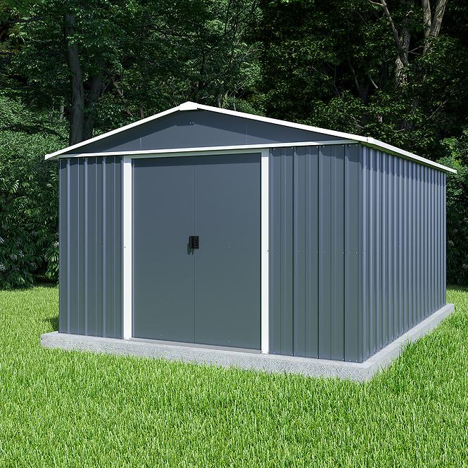 Metall-Gartenhaus 1013AEYZ 303x396 cm anthrazit