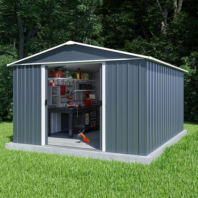 Metall-Gartenhaus 1013AEYZ 303x396 cm anthrazit