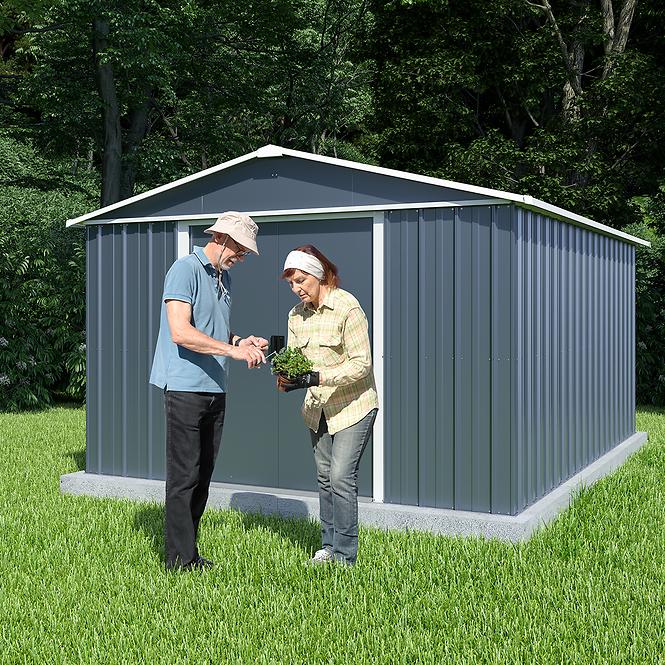 Metall-Gartenhaus 1013AEYZ 303x396 cm anthrazit