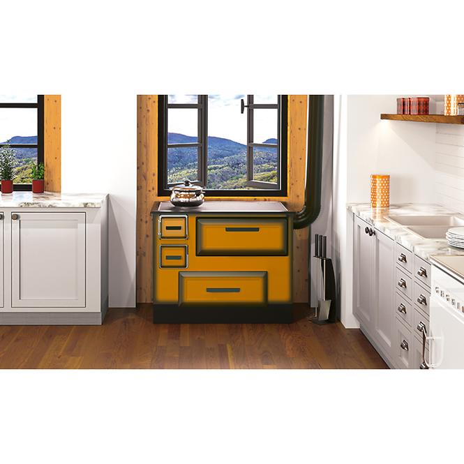 Küchenherd Alfa 55 Eco De Lux 6 kW rechts
