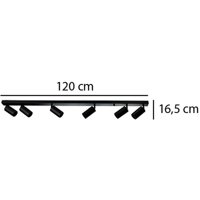 45LD SVITIDLO TABULA 6XGU10 BLACK L1