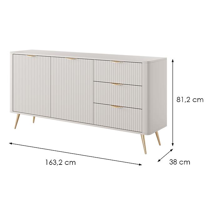 Kommode Lante C 163 2D3S Beige