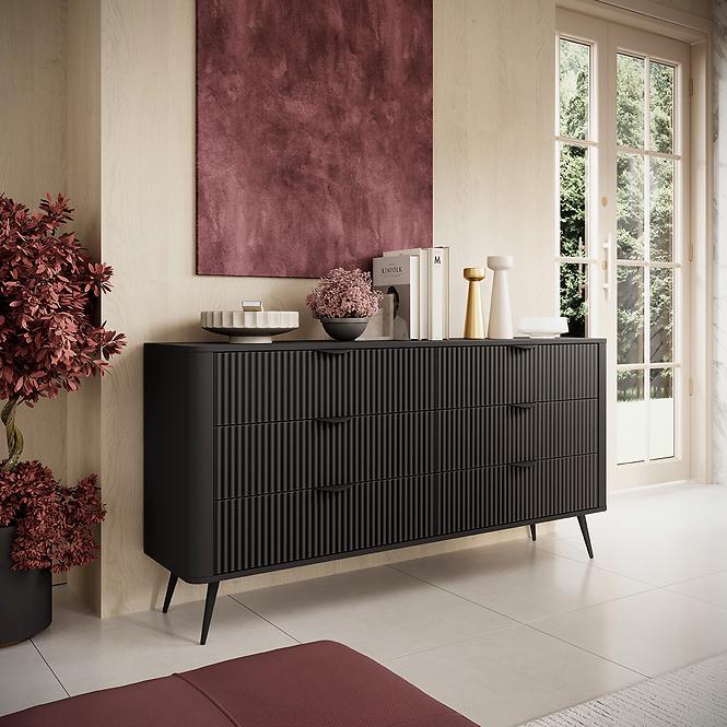 Kommode Lante B 163 6S Black