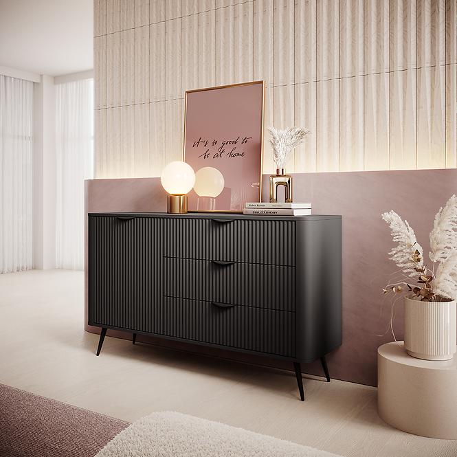 Kommode Lante D 138 D3S Black