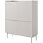 Kommode Level A hoch 103 4D Beige/Eiche Scandi
