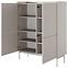 Kommode Level A hoch 103 4D Beige/Eiche Scandi,3
