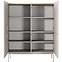 Kommode Level A hoch 103 4D Beige/Eiche Scandi,5