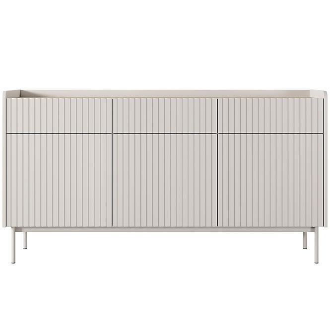 Kommode Level B 153 3D3S Beige/Eiche Scandi