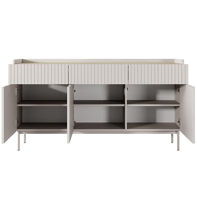 Kommode Level B 153 3D3S Beige/Eiche Scandi