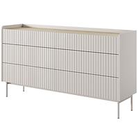 Kommode Level C 153 6S Beige/Eiche Scandi