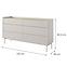 Kommode Level C 153 6S Beige/Eiche Scandi,2