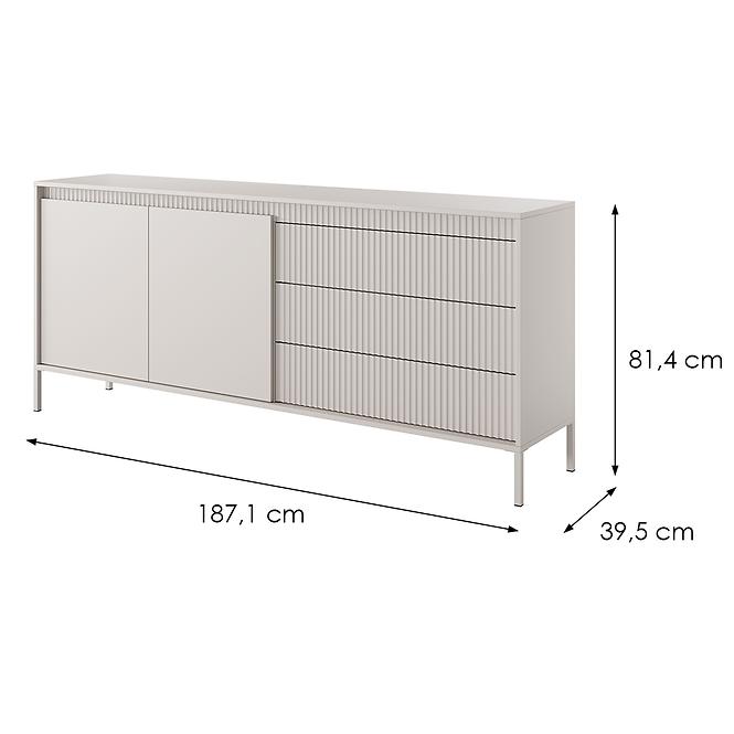 Kommode Senso C 187 2D3S Beige