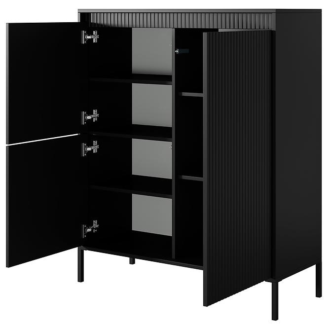 Kommode Senso A hoch 3D Black
