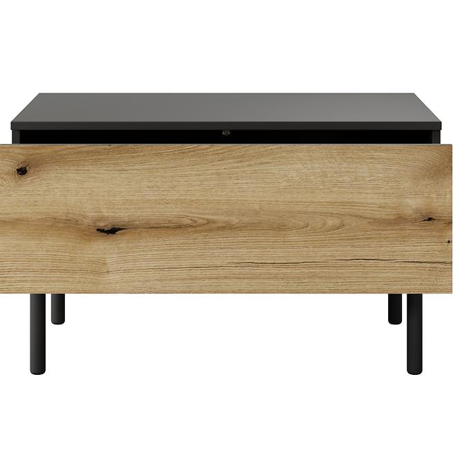 Couchtisch Lang G1S Schwarz /Eiche Evoke