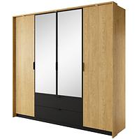 Schrank Baltic A 220 Eiche Baltic/Schwarz