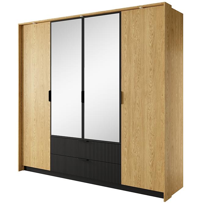 Schrank Baltic A 220 Eiche Baltic/Schwarz