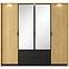 Schrank Baltic A 220 Eiche Baltic/Schwarz,4