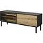 TV Tisch TV Tisch Lang RTV E 150 2d Led Schwarz/Eiche Evoke 