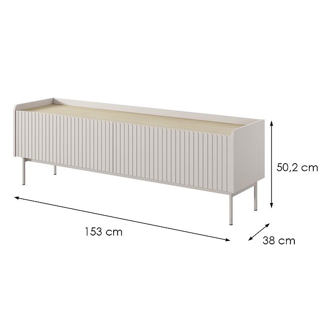 TV Tisch Level RTV D 153 2d Beige/Eiche Scandi ,2