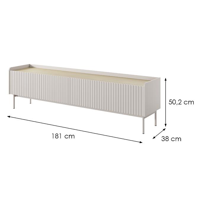 TV Tisch Level RTV E 181 2d Beige/Eiche Scandi ,2