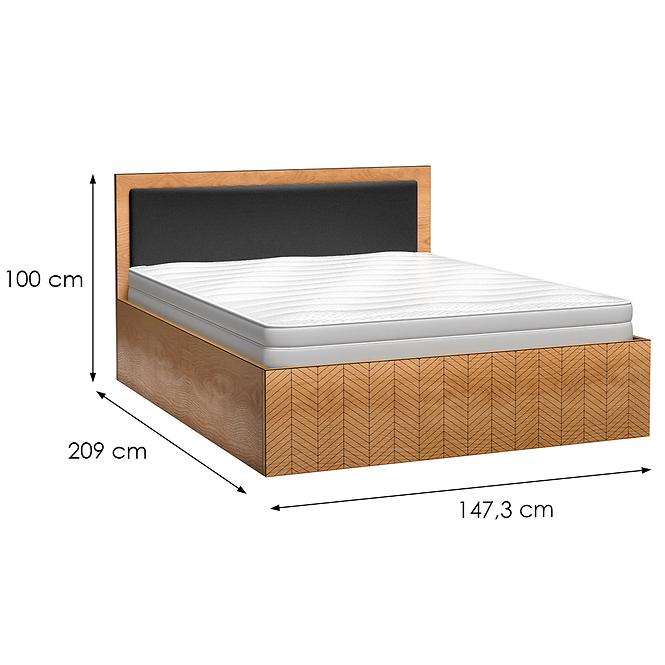 Bett 140x200 Fonti F12 Eiche Karamell