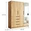 Schrank Bogota 150 Craft Gold+Griff Schwarz,2