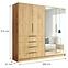 Schrank Bogota 200 Craft Gold+Griff Schwarz,2