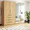 Schrank Bogota 200 Craft Gold+Griff Schwarz,3