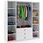 Schrank Porto 200 Weiß+1 Vordere Weiß Ryfel+Griff Gold,3