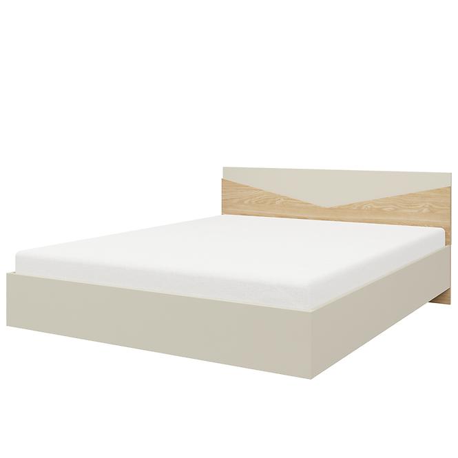 Bett 160 Aston 8 Graubeige/Geölte Eiche