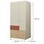 Schrank  Yuki 2 Kommode Yuki 9 Koralle/Graubeige/Geölte Eiche,2